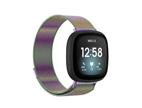 Correa De Smartwatch Para Fitbit Versa 4 Correa De Tela Magnética De Metal Colorido Milanés VENISYMLIS