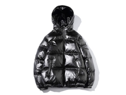 2026-chaqueta De Plumas Hombre Cremallera Completa Con Capucha De Algodón Abrigo Invierno Xvp S Negro