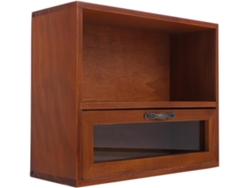 Joyería Retro Madera Cajón Frontal Cristal Transparente Pequeño Organizador Escritorio Cosméticos Accesorios