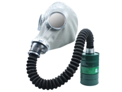 Máscara Facial Completa Con Respirador Para Pintura Química Defensa De Gases Con Manguera 0.5m Y Canister Nº4