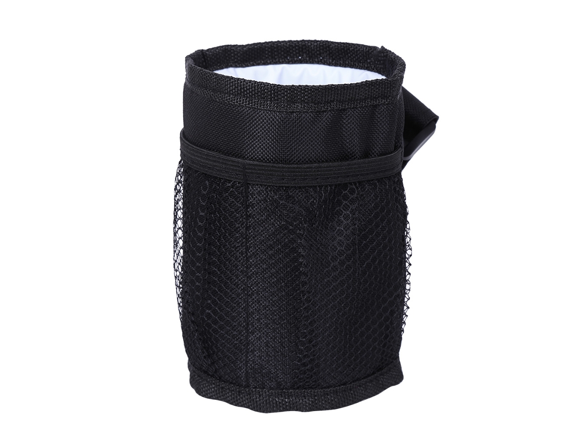 1 Bolsa Isotérmica Negra Para Biberones De Cochecito De Bebé Con Bolsillos De Malla.
