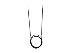 Agujas circulares de aluminio Knit Pro de 150 cm x 3,00 mm, fijas, Zing Green KP47205 Knitpro