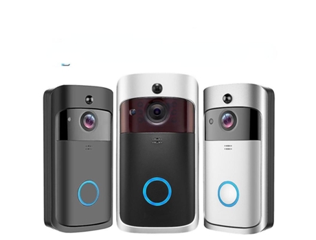 Cámara de timbre de vídeo plateado HD WiFi timbre detector de movimiento de operación inalámbrica