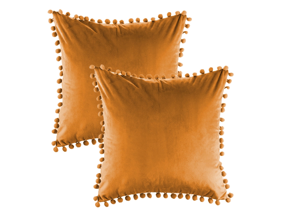2 Fundas De Almohada De Terciopelo Suave Y Granulado, 45,7 X 45,7 Cm