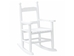 Mecedora para niños VIDAXL madera maciza de álamo blanca