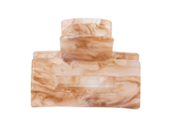 Pinza De Pelo De Acrílico Simple Y Elegante, Clip De Pelo De Moda Con Agarre Fuerte, Accesorio Para Mujeres Y Niñas, Color Café Claro