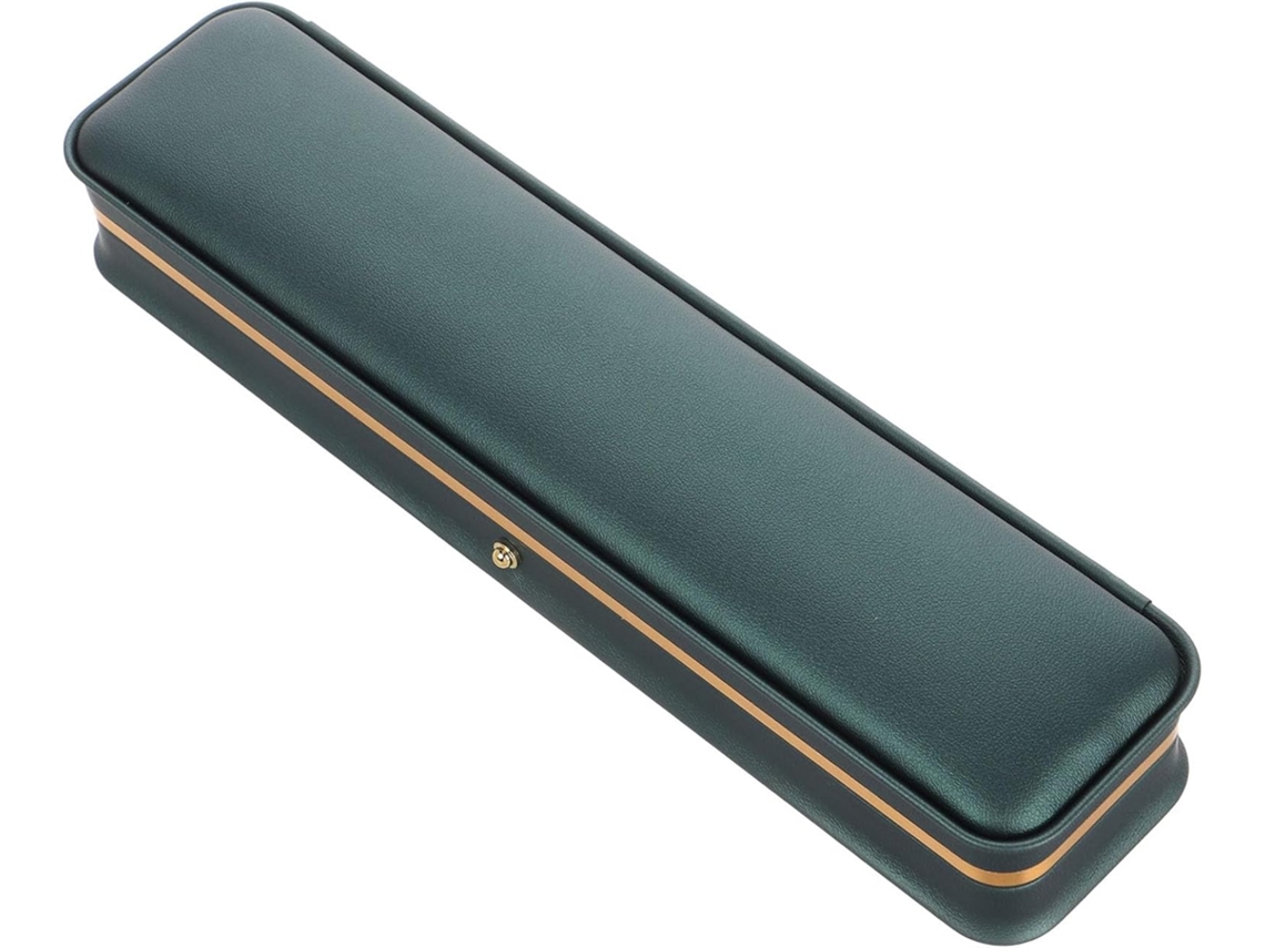 Joyero Rectangular Amplio Espacio Almacenamiento Interior Elegante Sintética Detalles Dorados Ideal Viajes