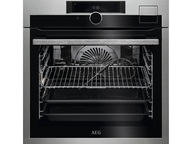 Horno Aeg Bse999330m 70l vapor antihuellas inoxidable y limpieza interior 260 programas wifi clase acero pirolitico integrable 70 3.5 kw de serie 9000 59.5