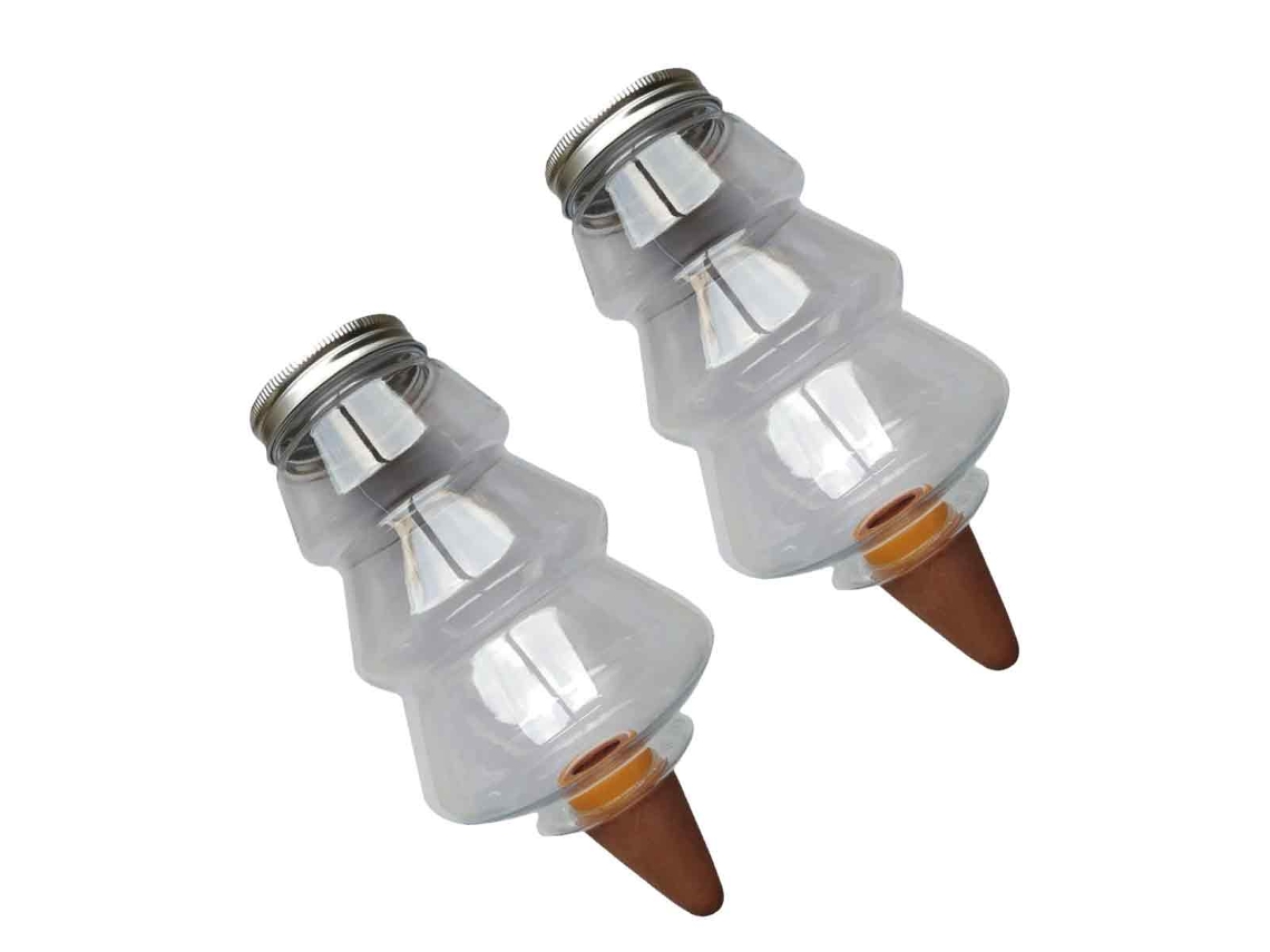 HYMNORA 2pcs Regadera Automática para Flores, Driper Doméstico para Plantas, Sistema de Riego por Goteo para Suculentas, Dispositivo de Riego Automático para 