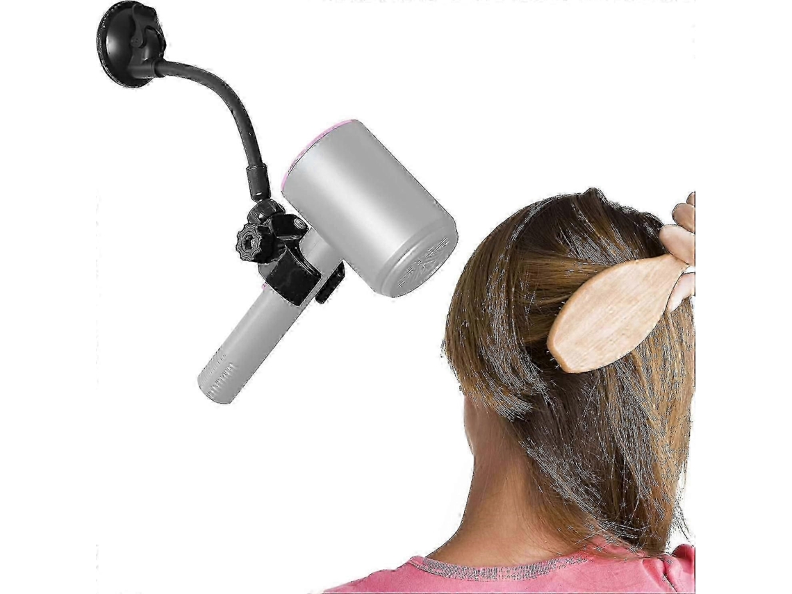 Suporte Ajustável Para Secador De Cabelo, Com Rotação De 360 ​​graus, Braço Posicionável E Ventosa, Ideal Para Uso Com As Mãos Livres.