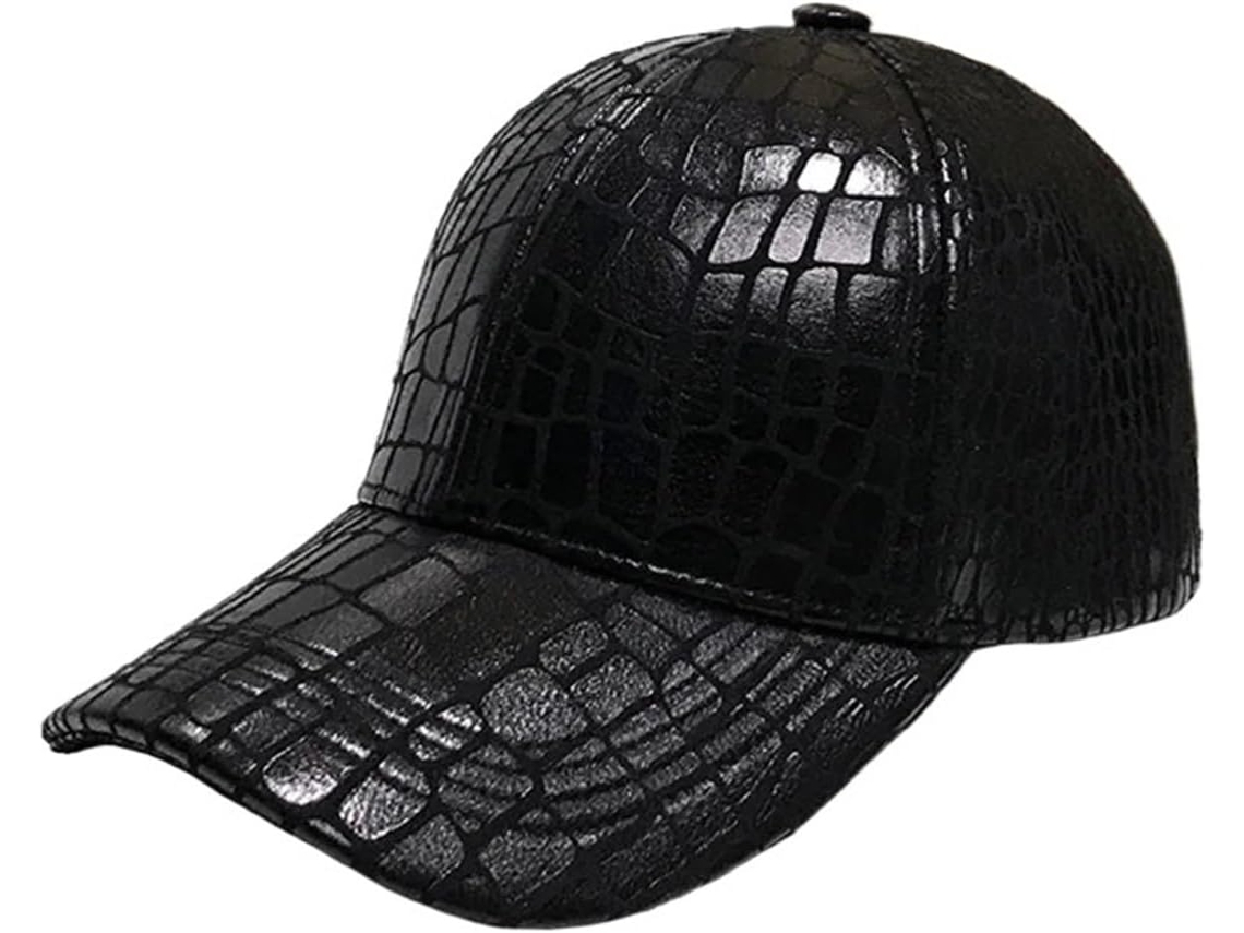Gorra De Béisbol Unisex De Cuero Rígido A Cuadros Coreanos Para Mujer, Ajustable, Estilo Casual.