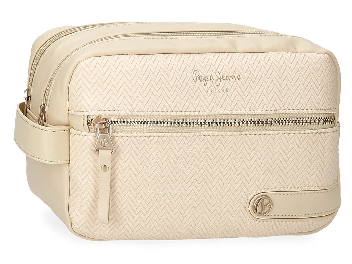 PEPE JEANS Neceser De Viaje Piel sintética Sprig Beige