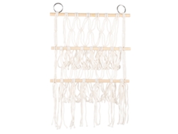Dan26-organizador De Juguetes De Peluche Colgante De Pared De Capas Múltiples Con Palo De Madera Para Muestra Y Almacenamiento