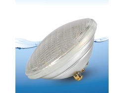 Luz Led Sumergible Para Piscinas (par56), Ca/cc 12 V, Construcción De Vidrio Grueso, Impermeable Ip68, Luz Blanca Fría