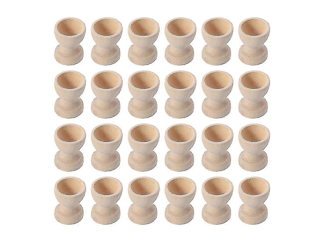 24 hueveras de madera para guardar huevos, ideales para Pascua en casa.