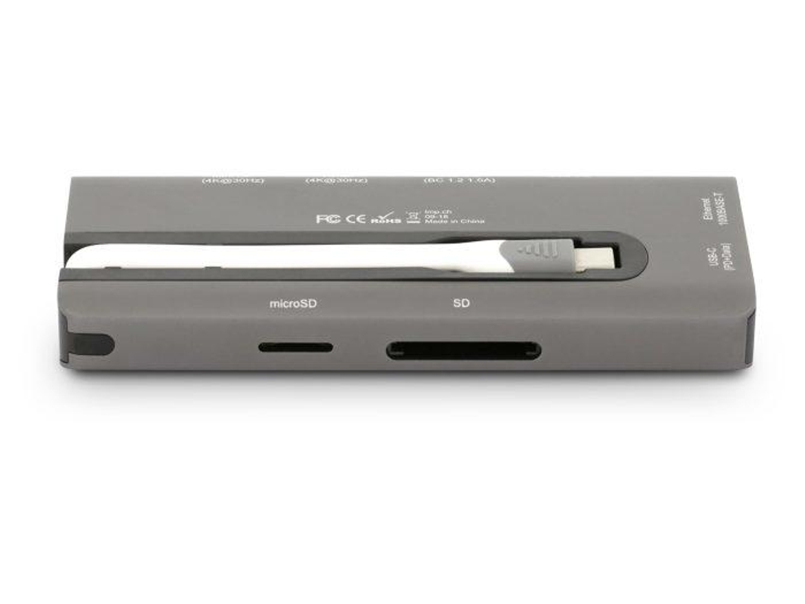 HUB USB-C LMP TRAVEL DOCK 4K 9P CINZ ESC