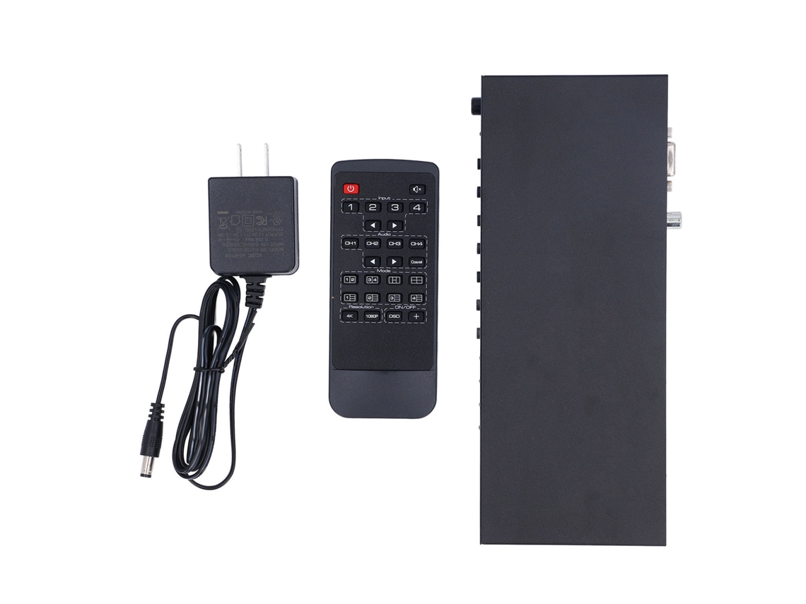 Conmutador multivisor (4 en 1, transmisión 4K)