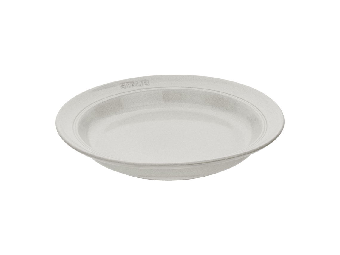 Dining Line Plato 24 cm, Cerámica, Blanco trufa STAUB