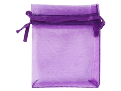 VYLARA Sacos de organza premium para lembrancinhas e doces de casamento, 9 x 12 cm (roxo)