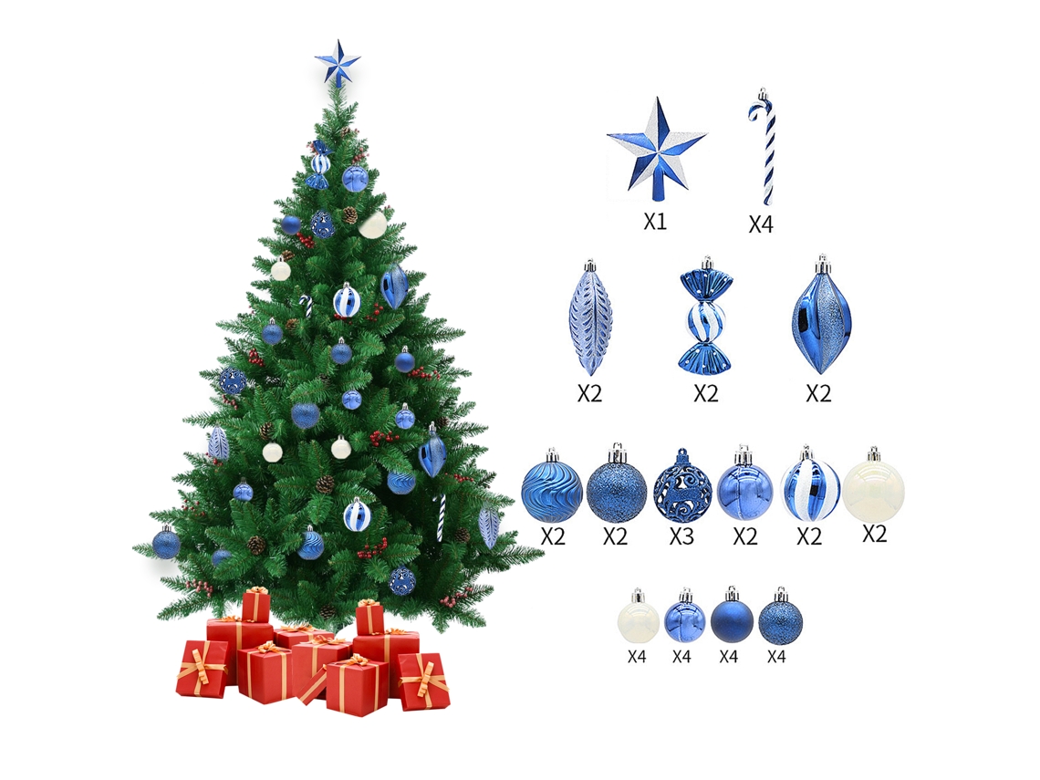 Bolas navideñas para decoración y accesorios del árbol de Navidad