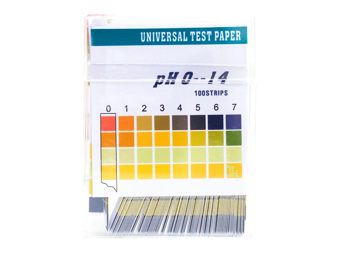2 Paquetes De Tiras Reactivas De Ph Profesionales Con Estuche De Plástico Para Uso Doméstico Y De Laboratorio, 200 Unidades, Rango De Ph 0-14.