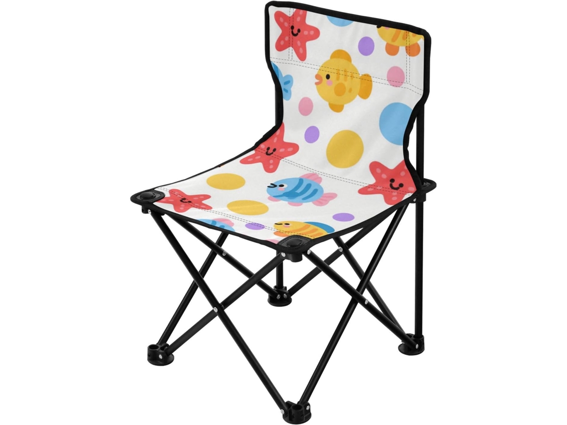 Silla De Camping Ultraligera Y Acero Nailon Transpirable Resistente