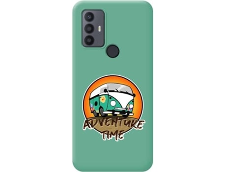 Carcasa para TCL 30 SE TUMUNDOSMARTPHONE Silicona Líquida Dibujos Verde