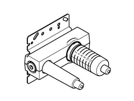 Mezclador monomando de pared oculto de DORNBRACHT, mezclador derecho,