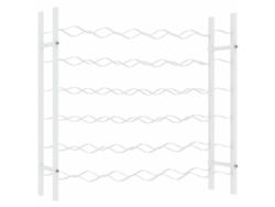 Botellero VIDAXL Blanco Metal (65x22x58.5 cm )