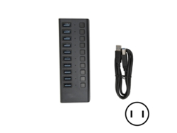 Hub Usb3.0 De 10 Puertos Con Estación De Acoplamiento Con Interruptor Independiente Y Transmisión Rápida