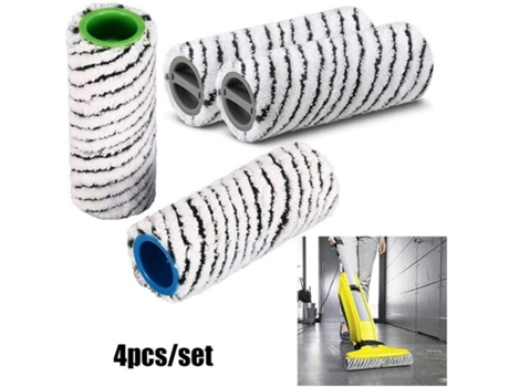 Cepillo de rodillo de piedra para Karcher Fc7 Fc7 Premium Fc5 Fc5 Premium Fc3, piezas de limpiador de suelo inalámbrico, número 2.055-021,0, 4 piez...