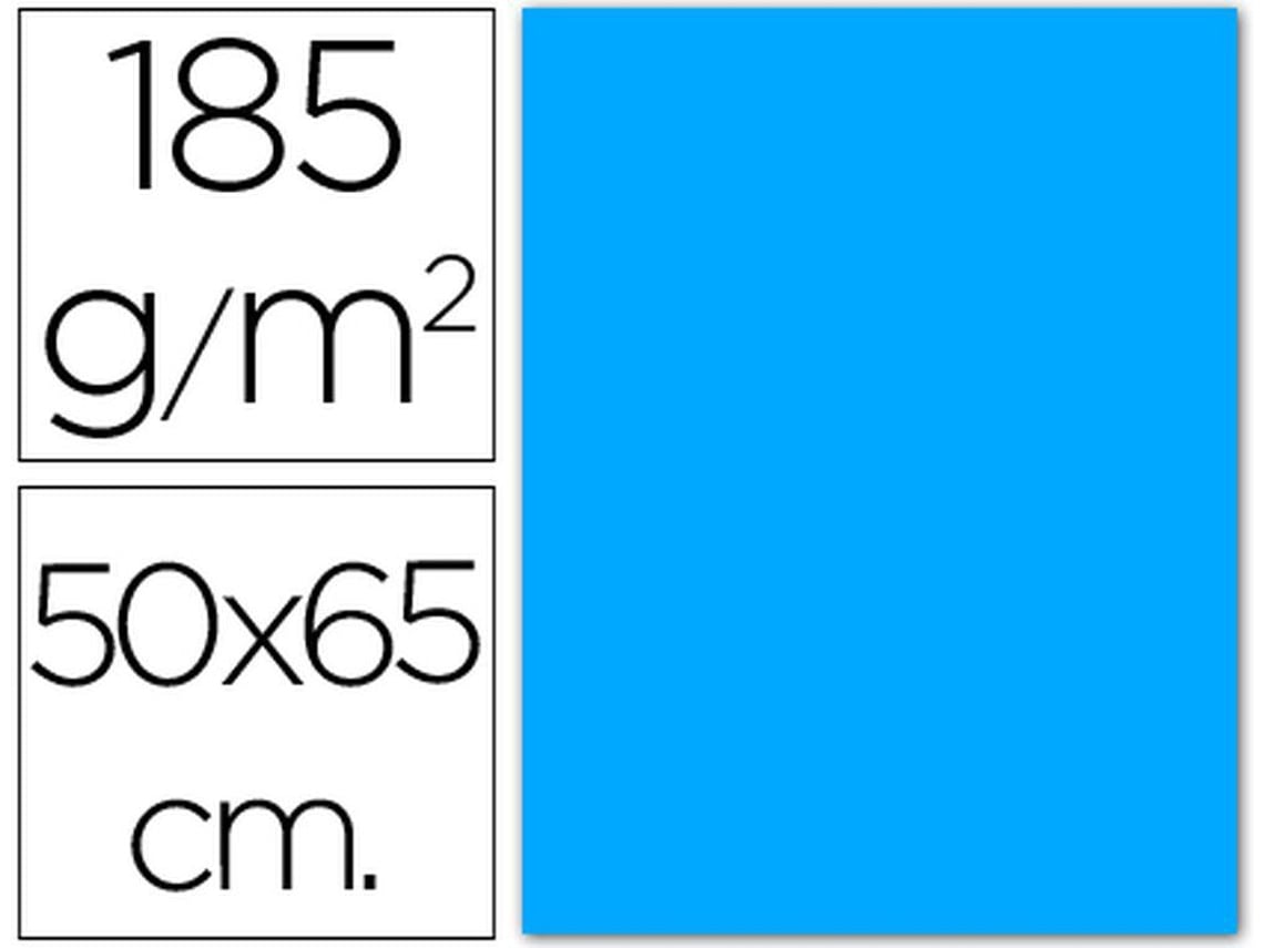 0040233 :CARTULINA 185 GRS 50X65 CM. GUARRO. MALDIVES AZUL Precio Uni. vender múltiplos 25