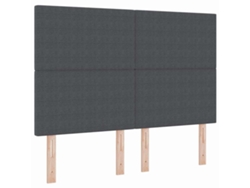Maison Exclusive - Cabecero Gris Oscuro 160 Cm Tela De Pana