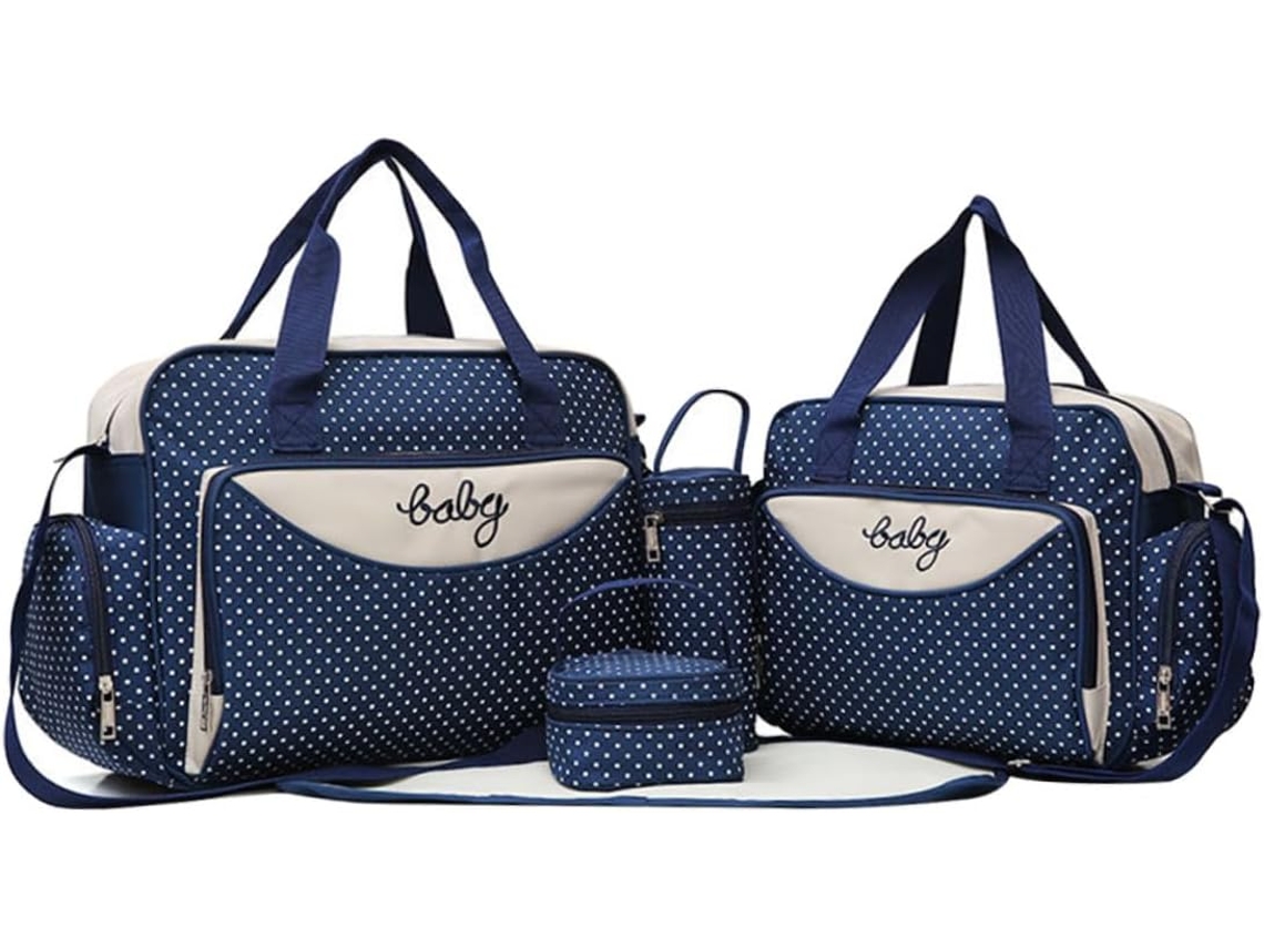 Bolso Tote Multifuncional Para Mamá, Ligero Y Con Correa Para El Hombro Estampada.