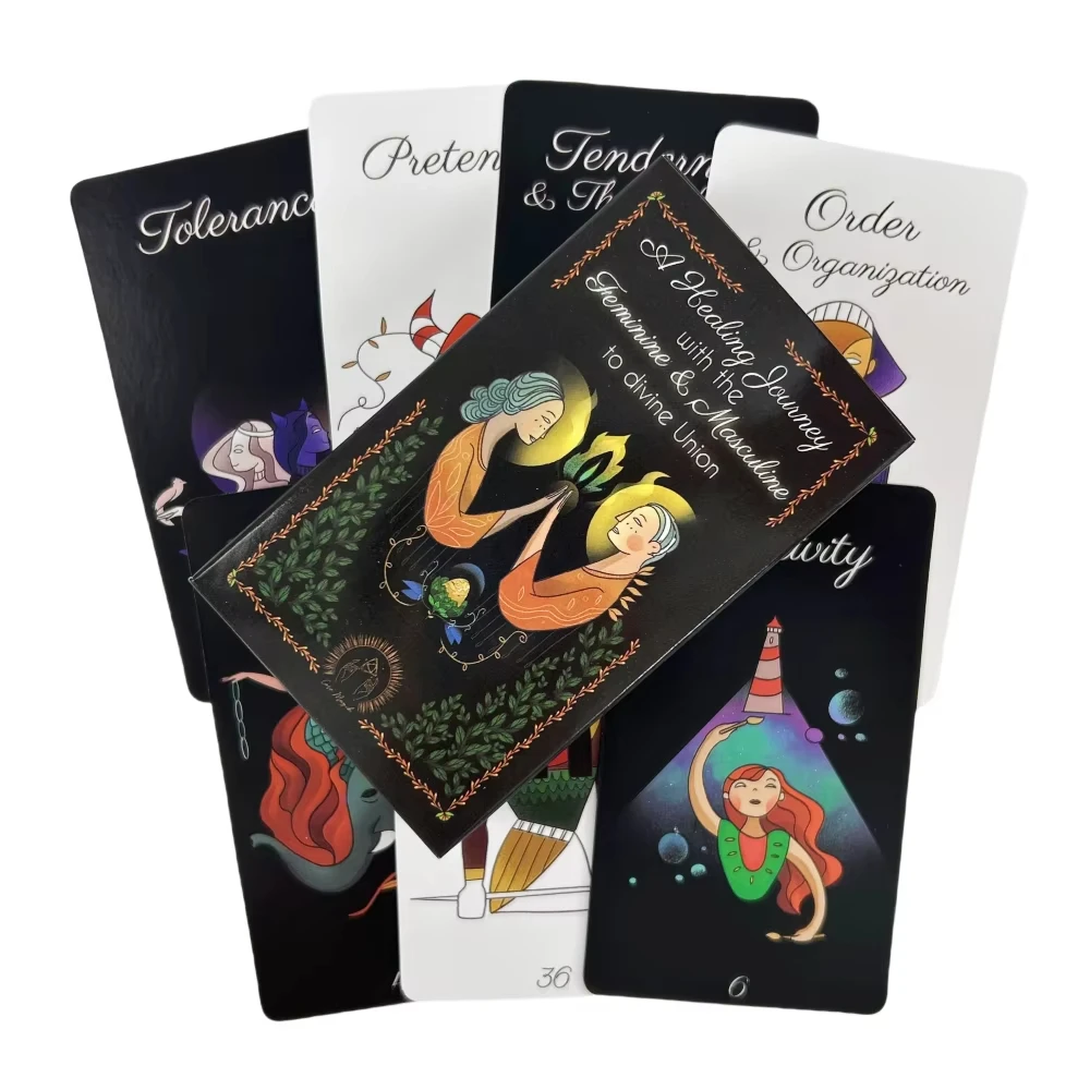 Un Viaje De Sanación Que Resuena Con Las Energías Del Yin Y El Yang Esta Baraja De Tarot Contiene 88 Cartas.