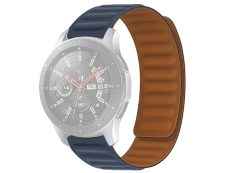 Correa de Silicona 20mm magnético para Samsung Galaxy Watch4 40mm/44mm/Garmin Venu 2 Plus - azul índigo