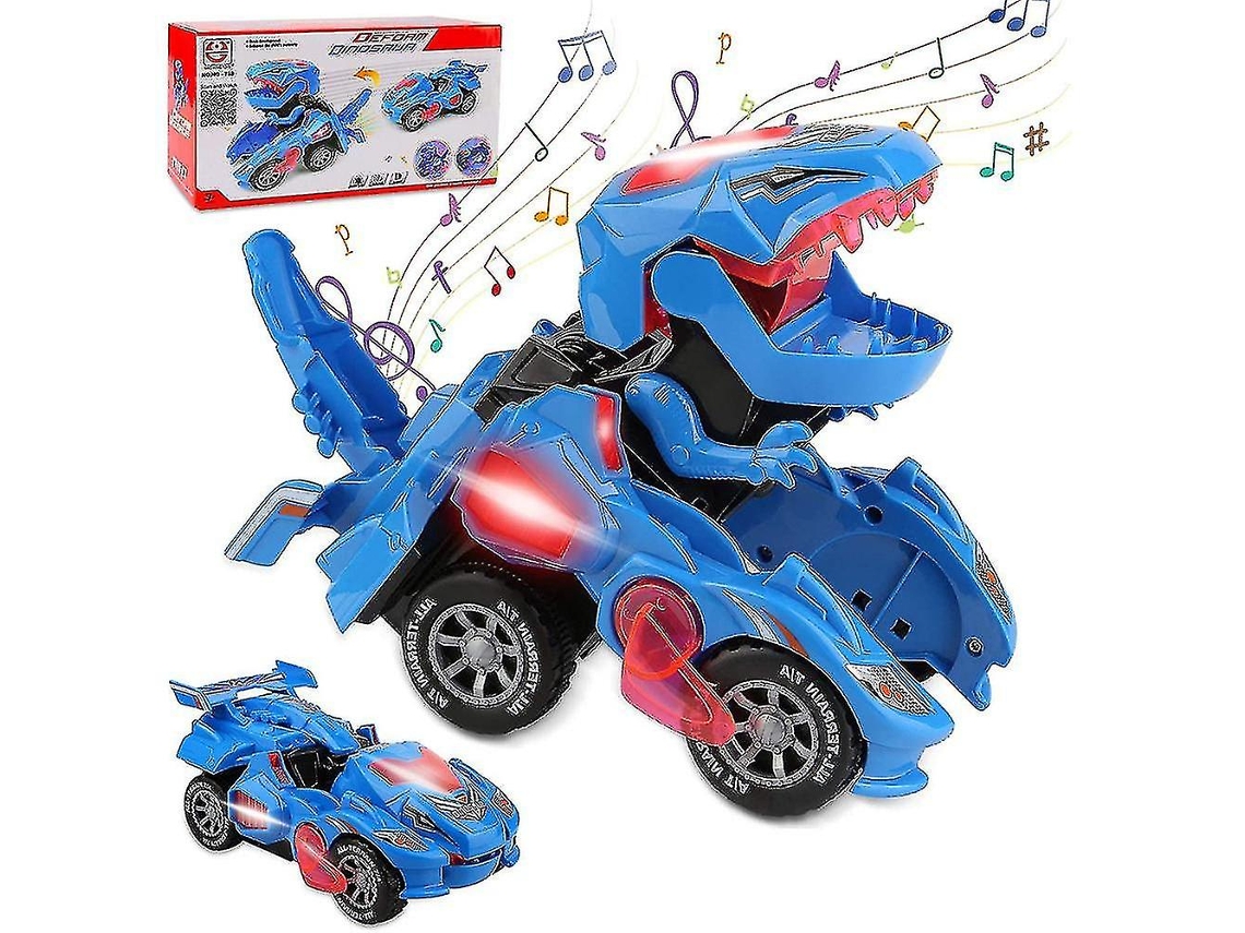 Juguete Teledirigido Transforming Dinosaur , Transforming Dinosaur Car, Automatic Transforming Dinosaur Car With Music And Led Lights
