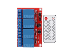 2026as-módulo De Relé De 4 Canales Receptor Infrarrojo Transceptor Conmutador Control 24v Set