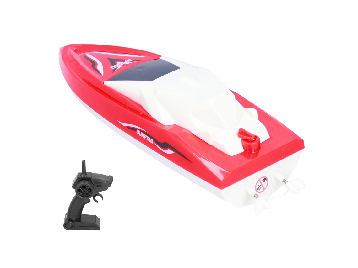 Lancha De Carreras Eléctrica Teledirigida Para Piscinas Y Lagos, Amarilla, Para Niños.