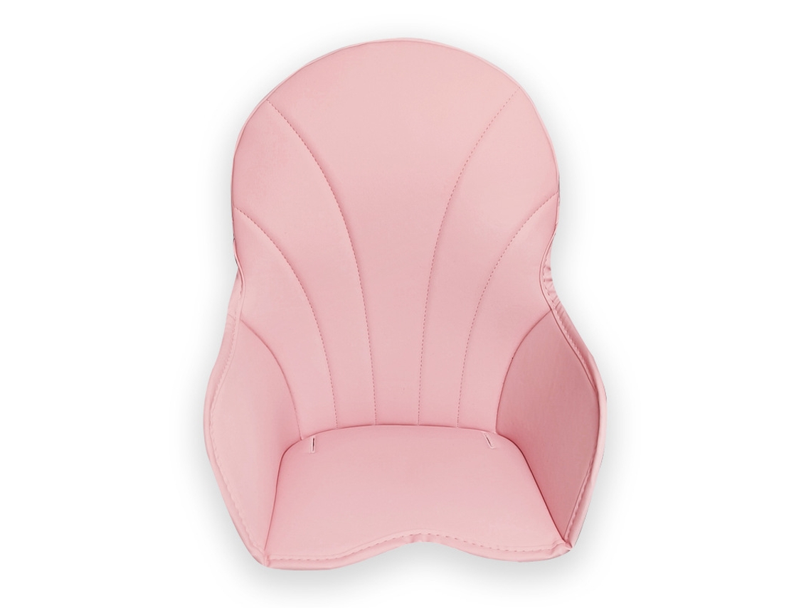 Asiento elevador para trona Eifson con tapete de cuero sintético (rosa)