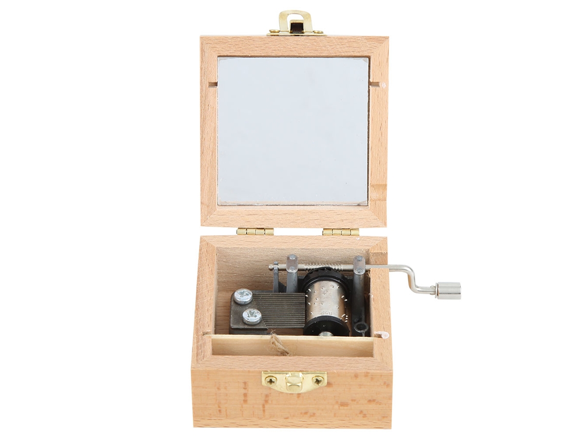 Caja De Música De Madera De Haya Con Mecanismo Preciso Y Manual. Regalo Ideal Para Estudiantes.