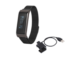Pulsera Inteligente Impermeable Para Mujeres De Moda Con Monitor De Frecuencia Cardíaca (negro)