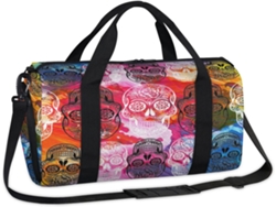 Bolsa Deportiva Textura Colorida Estampado Calaveras Para Niños Niñas Mujeres Hombres 45 X 21 5 23 Cm