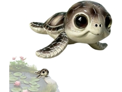 Tortuga En Miniatura - Figura Coleccionable Decorativa - Estatua De Tortuga En Miniatura Para Jardín - Para El Día De
