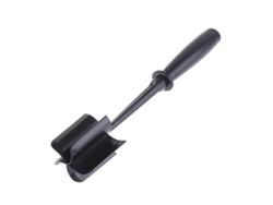 JILLIOPER Picadora de carne, trituradora de carne molida con 5 cuchillas curvas, herramienta para aplastar hamburguesas resistente al calor, utensilio de nailon