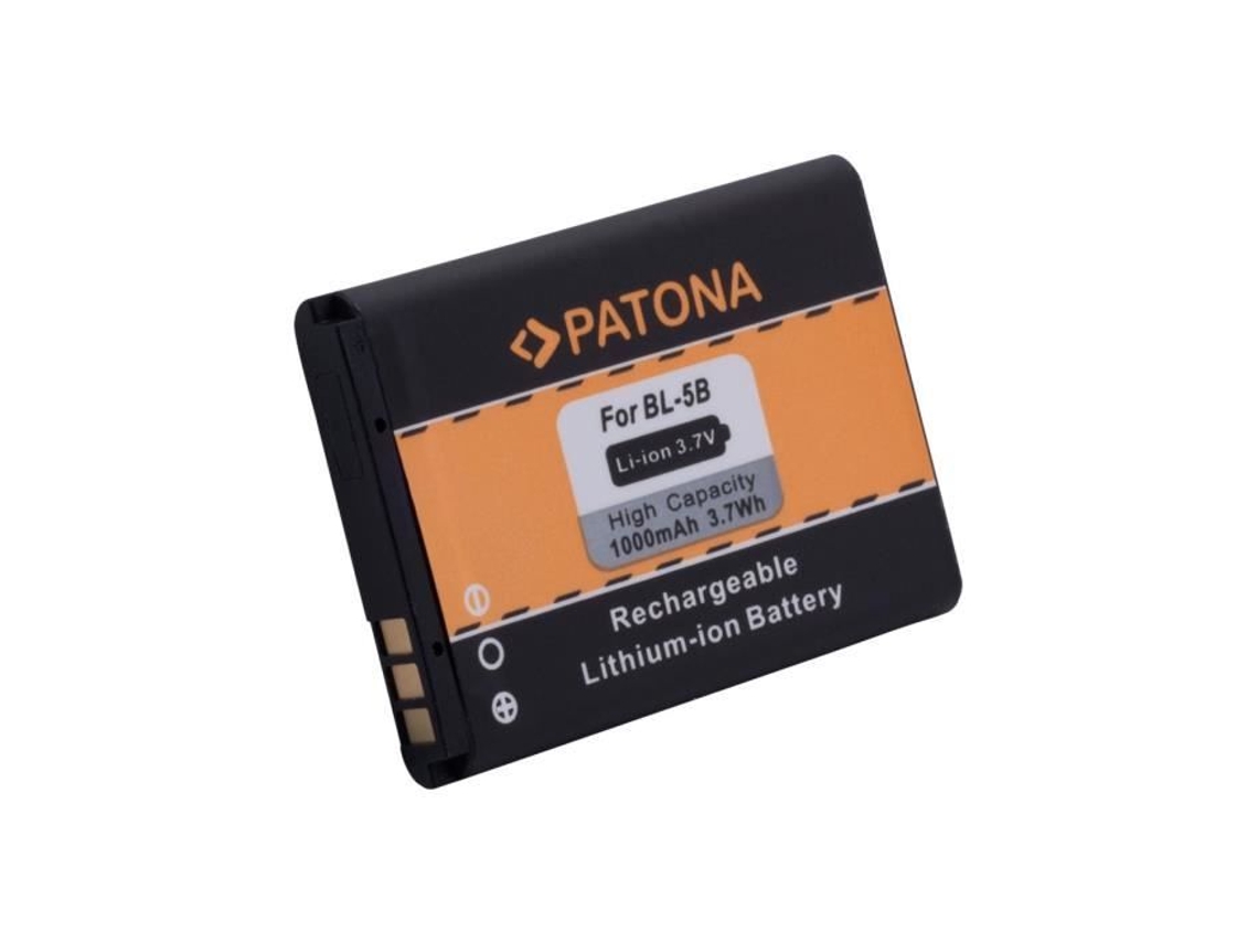 Batería de iones de litio Patona de 1000 mAh para Nokia 32xx, 5140, 5200, 53xx, 5500, 60xx, 61xx, 7260, 7360, N80, N90