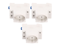 2026velora-3 Piezas Adaptador de riel para toma de corriente eléctrica Conector industrial 10-16a