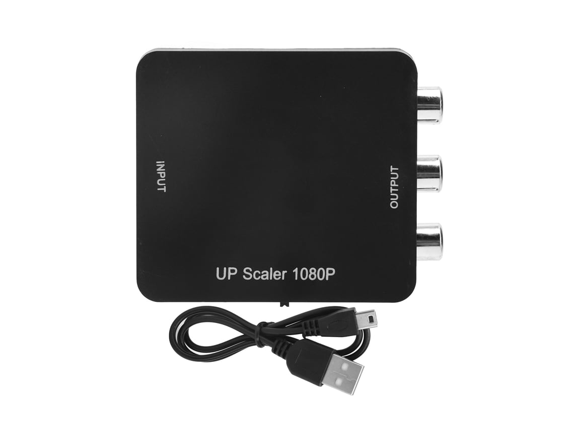 Conversor De Hd Para Av Adaptador De Vídeo E Áudio Com Cabo De Alimentação Mini Usb Suporta 1080p Plug And Play