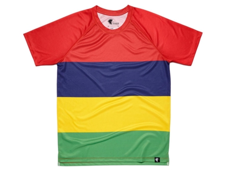 Camiseta de Hombre para Running HOOPOE Les Quatre Bands Multicolor (M)
