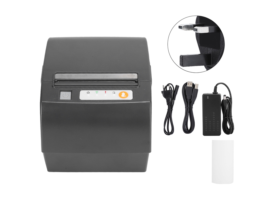 Impresora térmica de escritorio (conexión USB, compatible con Bluetooth) Impresora de recibos de 80 mm